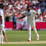 Jasprit Bumrah gets the of Ben stokes