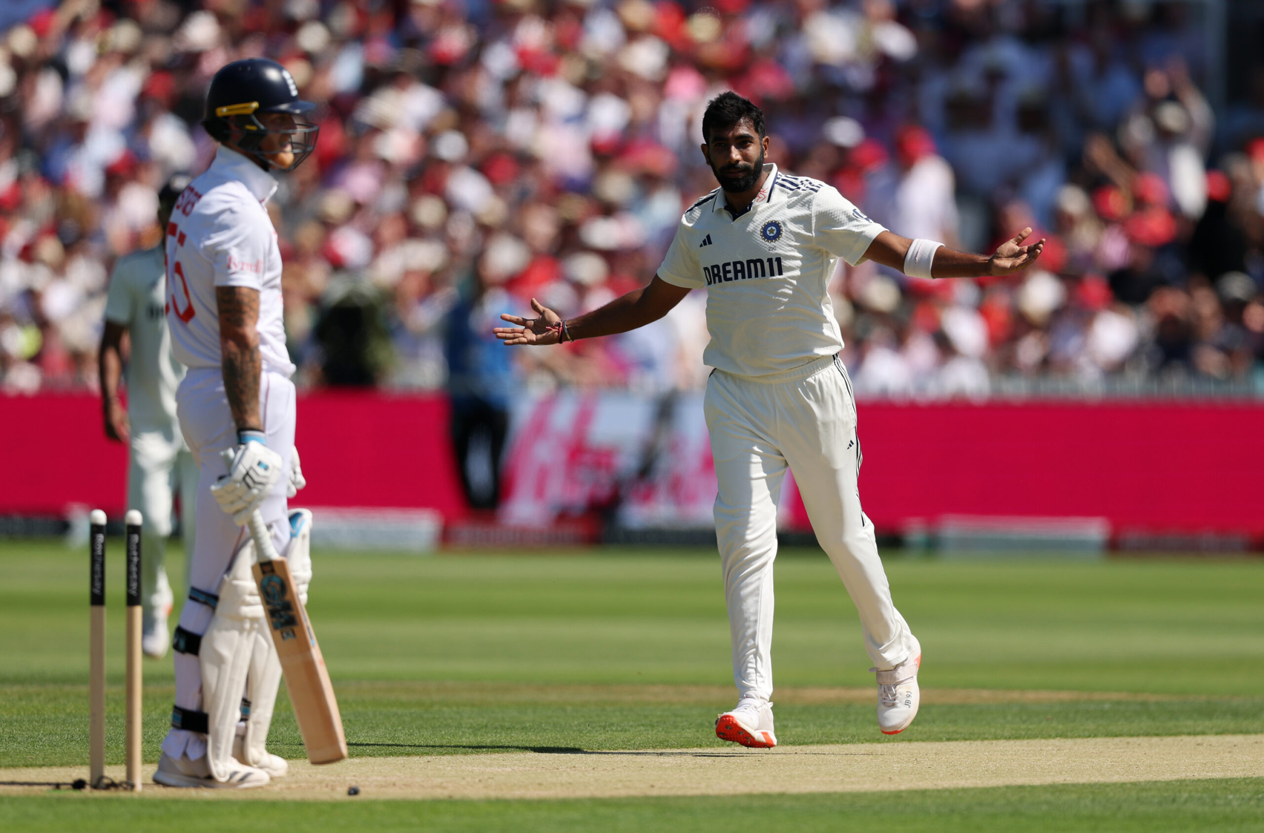 Jasprit Bumrah gets the of Ben stokes Jasprit Bumrah gets the of Ben stokes